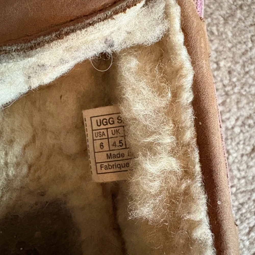 UGG Dakota Moccasin Slippers Womens Size 6 Brown Leather Indoor Outdoor - Picture 9 of 9